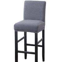 HKM-656851 Brushed Twill Stretch High Stool Chair Cover - Durable Polyester and Spandex Blend, 39x35CM
