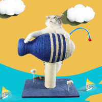 HKM-656915 Sisal Flying Fish Grinder Pet Large Vertical Toy