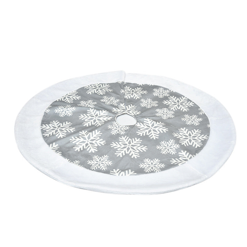 HKM-656915 Soft Fabric Christmas Tree Skirt in Various Sizes - Perfect for Holiday Decorations and Gift Wrapping