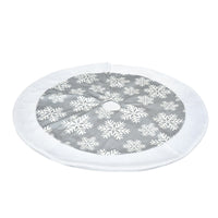 HKM-656915 Soft Fabric Christmas Tree Skirt in Various Sizes - Perfect for Holiday Decorations and Gift Wrapping