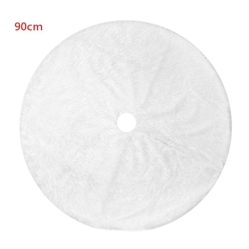 HKM-656915 Soft Fabric Christmas Tree Skirt in Various Sizes - Perfect for Holiday Decorations and Gift Wrapping