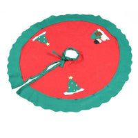 HKM-656915 Soft Fabric Christmas Tree Skirt in Various Sizes - Perfect for Holiday Decorations and Gift Wrapping
