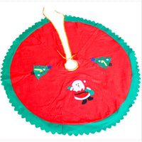 HKM-656915 Soft Fabric Christmas Tree Skirt in Various Sizes - Perfect for Holiday Decorations and Gift Wrapping