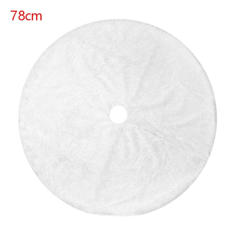 HKM-656915 Soft Fabric Christmas Tree Skirt in Various Sizes - Perfect for Holiday Decorations and Gift Wrapping