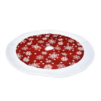 HKM-656915 Soft Fabric Christmas Tree Skirt in Various Sizes - Perfect for Holiday Decorations and Gift Wrapping