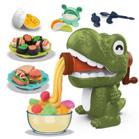 HKM-657043 DIY Clay Machine with 8 Colors of Plasticine for Pretend Play and Food Making, Suitable for Kids Aged 3 and Up