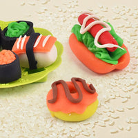 HKM-657043 DIY Clay Machine with 8 Colors of Plasticine for Pretend Play and Food Making, Suitable for Kids Aged 3 and Up