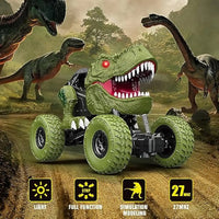 HKM-657107 1/18 Remote Control Dinosaur Climbing Car for Kids - 30M Range, 4 Channels, Indoor/Outdoor Fun