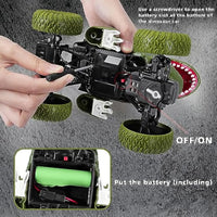 HKM-657107 1/18 Remote Control Dinosaur Climbing Car for Kids - 30M Range, 4 Channels, Indoor/Outdoor Fun