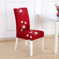 HKM-657363 Chinese Classical Floral Stretch Chair Cover in Polyester/Spandex for Home and Commercial Use
