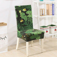 HKM-657363 Chinese Classical Floral Stretch Chair Cover in Polyester/Spandex for Home and Commercial Use