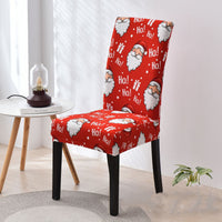 HKM-657363 Chinese Classical Floral Stretch Chair Cover in Polyester/Spandex for Home and Commercial Use