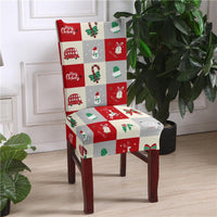 HKM-657363 Chinese Classical Floral Stretch Chair Cover in Polyester/Spandex for Home and Commercial Use