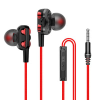 HKM-657363 Double Action Coil In-Ear Headphones with Omnidirectional Microphone
