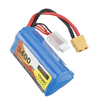 HKM-657491 Lithium Ion 3400mAh XT60 FPV Racing Drone Battery - 11.1V 15/30C