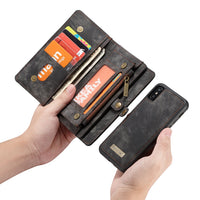 HKM-657555 Leather Card Flip Wallet Case for Multiple Smartphone Models