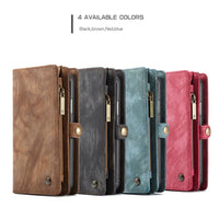 HKM-657555 Leather Card Flip Wallet Case for Multiple Smartphone Models