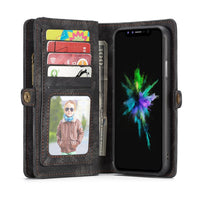 HKM-657555 Leather Card Flip Wallet Case for Multiple Smartphone Models