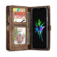 HKM-657555 Leather Card Flip Wallet Case for Multiple Smartphone Models
