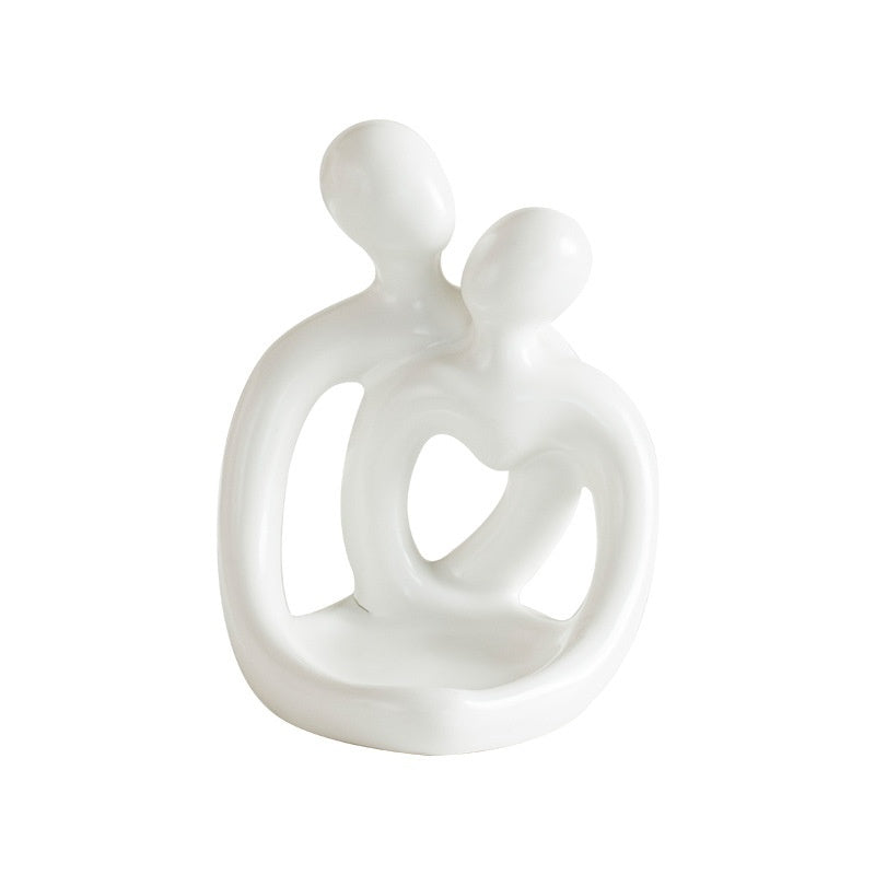 HKM-657555 Modern Nordic Handmade Ceramic Couples Candlestick Set in Various Colors