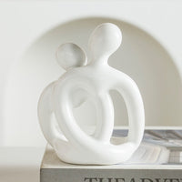 HKM-657555 Modern Nordic Handmade Ceramic Couples Candlestick Set in Various Colors