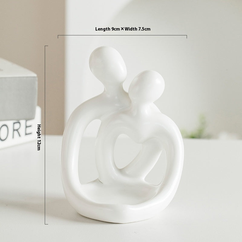 HKM-657555 Modern Nordic Handmade Ceramic Couples Candlestick Set in Various Colors