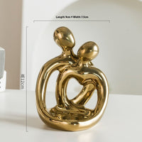 HKM-657555 Modern Nordic Handmade Ceramic Couples Candlestick Set in Various Colors