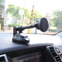 HKM-657683 360-Degree Rotating Telescopic Magnetic Phone Holder with Strong Suction Cup for Car and Home Use