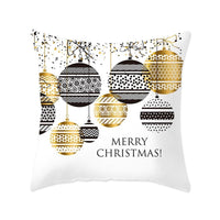 HKM-657683 Modern Polyester Pillowcase with Lattice Deer Design - 45x45cm Cushion Cover