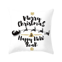 HKM-657683 Modern Polyester Pillowcase with Lattice Deer Design - 45x45cm Cushion Cover