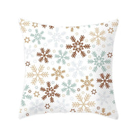 HKM-657683 Modern Polyester Pillowcase with Lattice Deer Design - 45x45cm Cushion Cover