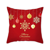 HKM-657683 Modern Polyester Pillowcase with Lattice Deer Design - 45x45cm Cushion Cover
