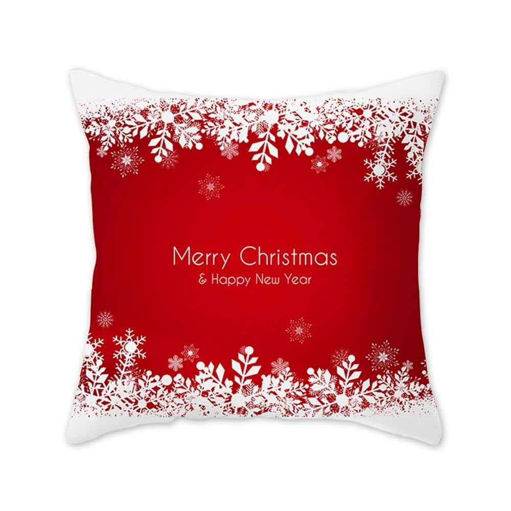 HKM-657683 Modern Polyester Pillowcase with Lattice Deer Design - 45x45cm Cushion Cover