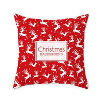 HKM-657683 Modern Polyester Pillowcase with Lattice Deer Design - 45x45cm Cushion Cover