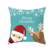 HKM-657683 Modern Polyester Pillowcase with Lattice Deer Design - 45x45cm Cushion Cover