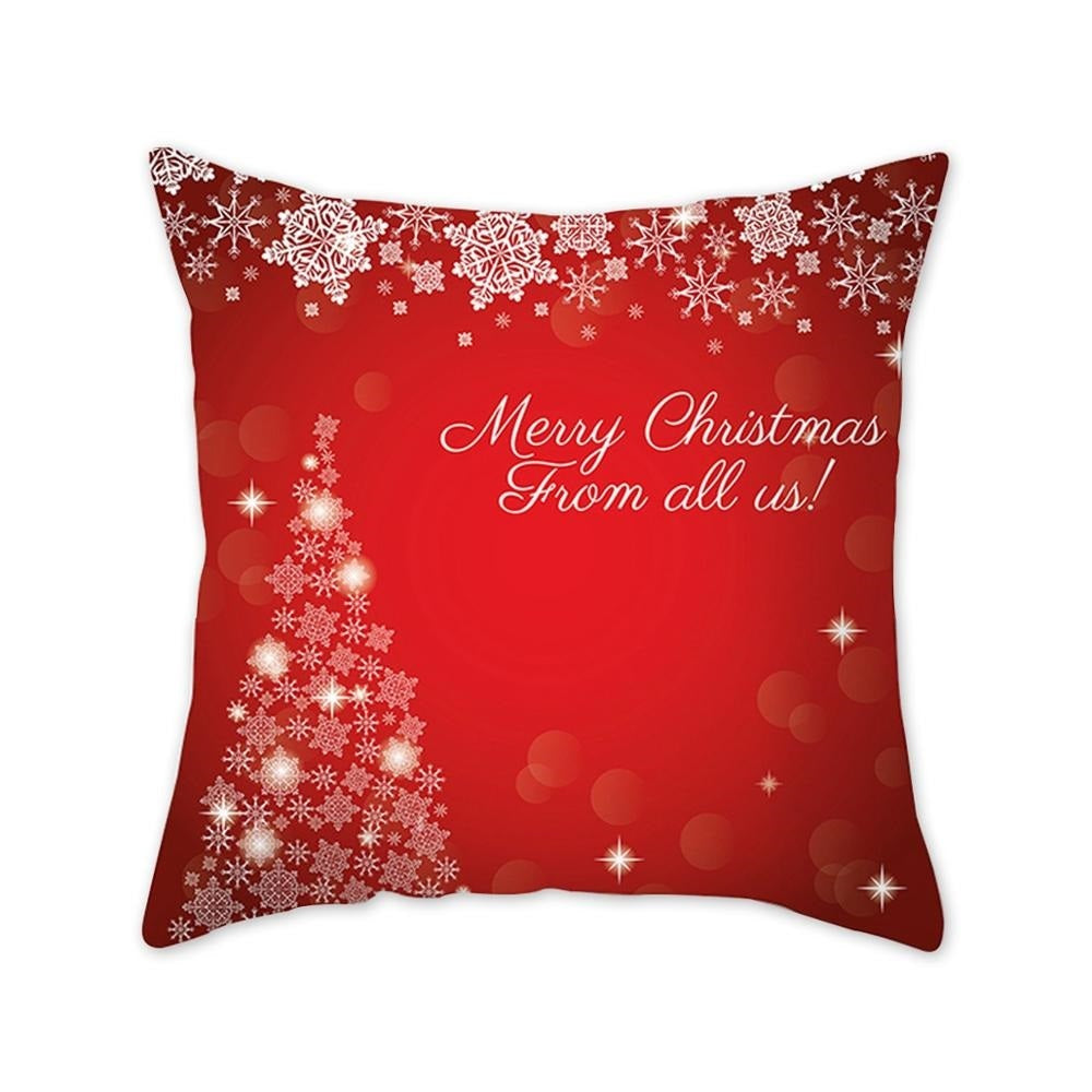 HKM-657683 Modern Polyester Pillowcase with Lattice Deer Design - 45x45cm Cushion Cover