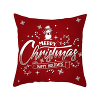 HKM-657683 Modern Polyester Pillowcase with Lattice Deer Design - 45x45cm Cushion Cover