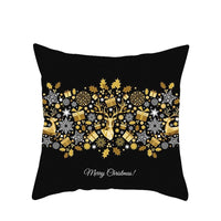HKM-657683 Modern Polyester Pillowcase with Lattice Deer Design - 45x45cm Cushion Cover