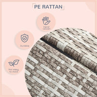 HKM-657747 Stylish Rattan Dog Sofa with Elevated Design and Comfortable Cushion for Small to Medium Dogs