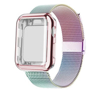 HKM-657811 Electroplated Case with Milan Magnetic Buckle Strap - Compatible with 38/40MM & 42/44MM Watch Sizes