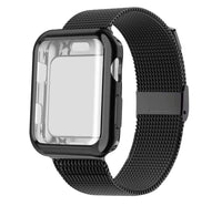 HKM-657811 Electroplated Case with Milan Magnetic Buckle Strap - Compatible with 38/40MM & 42/44MM Watch Sizes