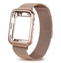 HKM-657811 Electroplated Case with Milan Magnetic Buckle Strap - Compatible with 38/40MM & 42/44MM Watch Sizes