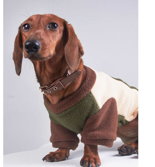 HKM-657939 Thermal Grain Velvet Four-Legged Pet Clothing for Autumn and Winter