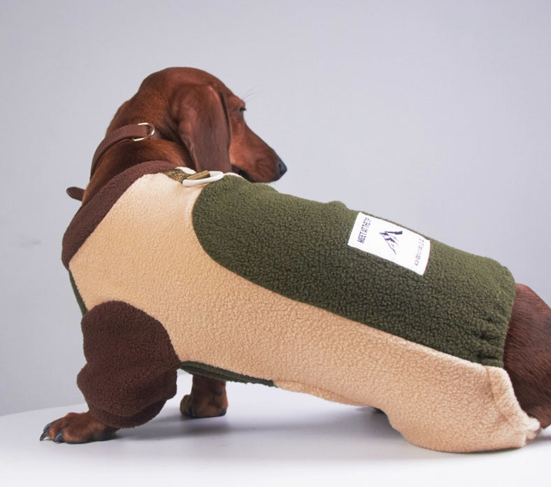 HKM-657939 Thermal Grain Velvet Four-Legged Pet Clothing for Autumn and Winter