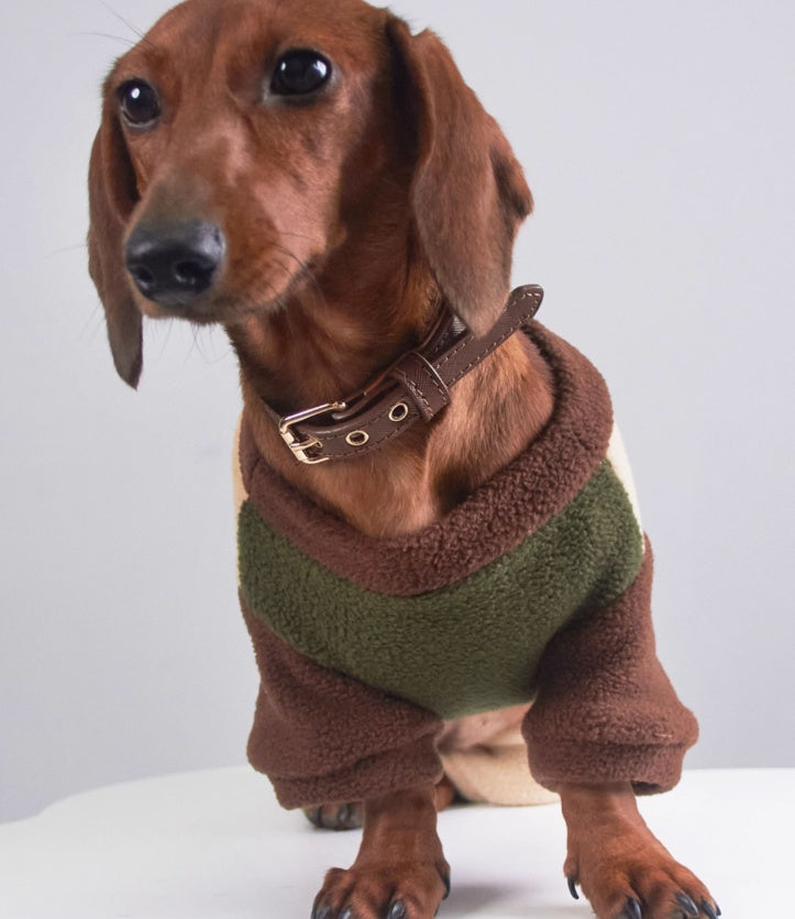 HKM-657939 Thermal Grain Velvet Four-Legged Pet Clothing for Autumn and Winter