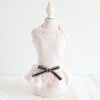 HKM-658067 Pet Striped Cotton Dress for Dogs - Soft, Breathable Spring/Summer Wear