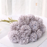 HKM-658387 Dandelion and Chrysanthemum Silk Flower Bouquet for Home Decor and Photography Props
