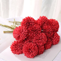 HKM-658387 Dandelion and Chrysanthemum Silk Flower Bouquet for Home Decor and Photography Props