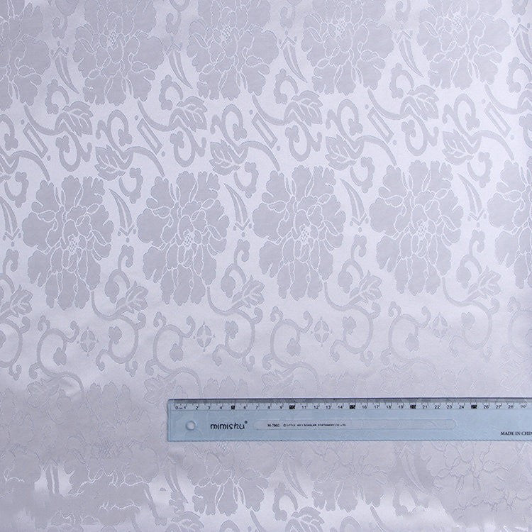 HKM-658451 Chrysanthemum Pattern Jacquard Fabric for Home Textile Projects - 150 cm Width