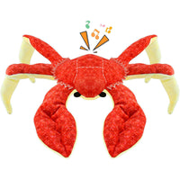 HKM-658643 Interactive Plush Pet Toy - King Crab & Seahorse Designs, Bite-Resistant